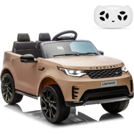 Kids Ride On Cars, Licensed Land Rover, 12V 4.5Ah Battery-Powered Electric Toy Car for Kids,2 Motors, 3 Speeds,Safety Belt image {9}