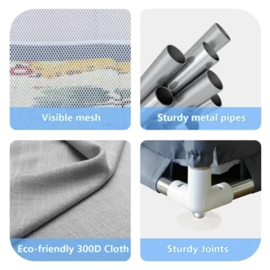 Dexmalle Baby Playard Cloth Playpen Removable Enclosures image {5}