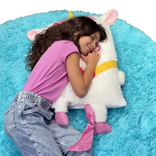 Shamzees: Unicorn - White & Purple - Plush Pillow Cover image {3}