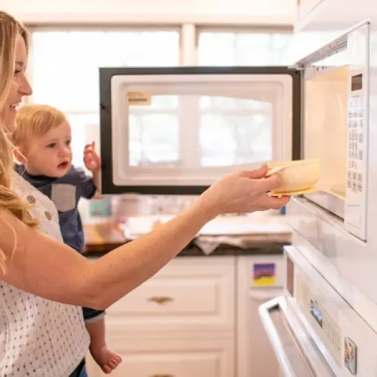 Lulyboo 3pcs Silicone Packable Bowl & Spoon Set - White image {4}