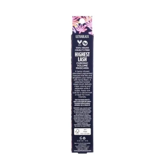 Pacifica Highest Lash Chronic Volume Mascara Black - 0.32oz image {4}