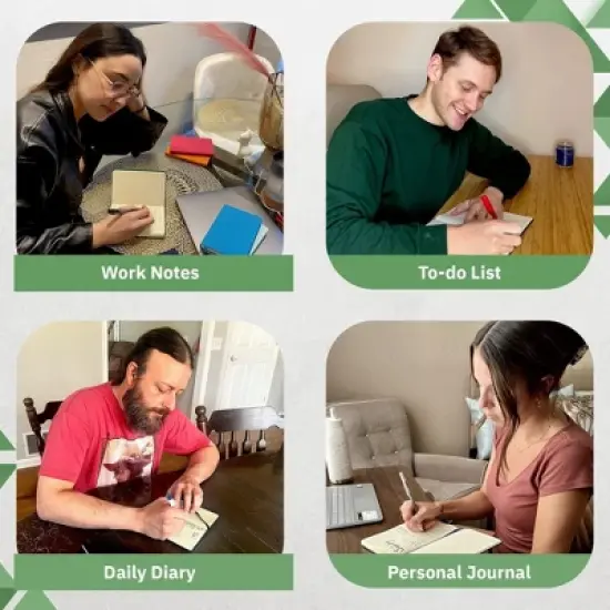 Simply Genius A5 Notebooks for Work, Travel, Business, School & More - Lined Books with 192 pages, 5.7" x 8.4" (Navy, 4 Pack) image {2}