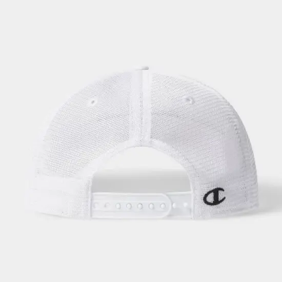 Champion Adult Phys Ed Twill Trucker Hat - White image {1}