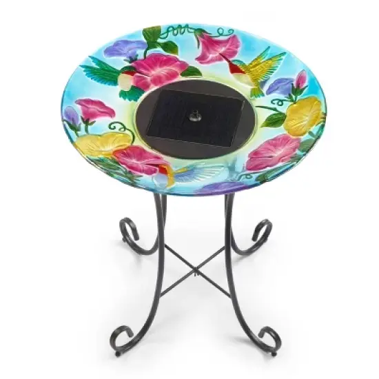 Smart Solar 24.3" Hummingbird Bird Bath image {1}