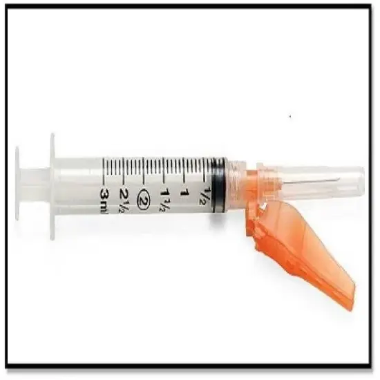 Easy Touch FlipLock Safety Needles 23G 1.5" 3mL, 100 Ct image {2}