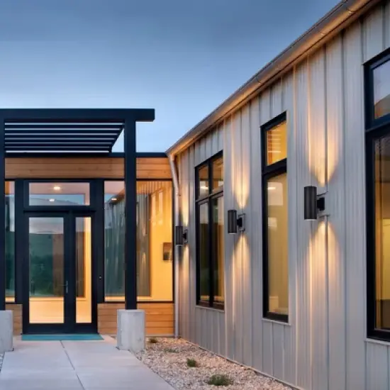 C Cattleya 2-Light Matte Black Cylinder Outdoor Wall Light image {6}