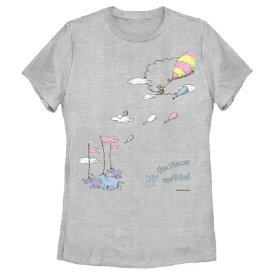 Women's Dr. Seuss Oh The Places You'll Go Scene T-Shirt image {3}