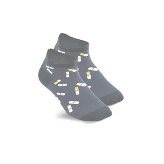 Copper Zone Medical Prints Nurse Inspired Ankle-Length Compression Socks - 6 Pair Pack image {7}