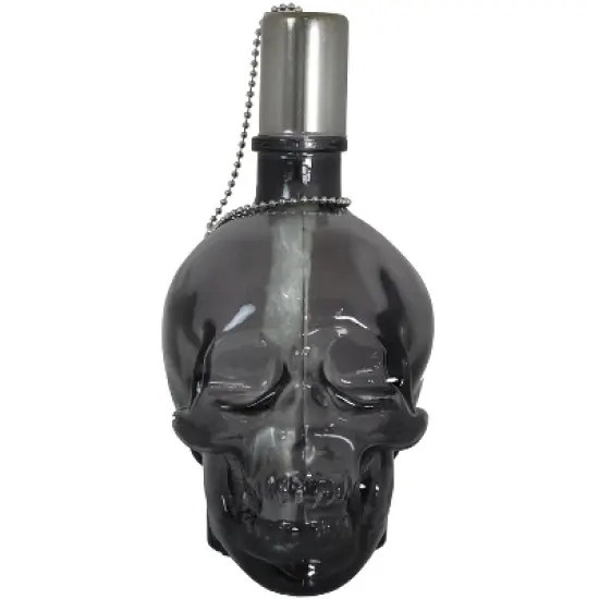 Sunnydaze Grinning Skull Glass Tabletop Torches image {6}