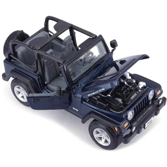 Jeep Wrangler Rubicon Dark Blue 1/27 Diecast Model Car by Maisto image {2}