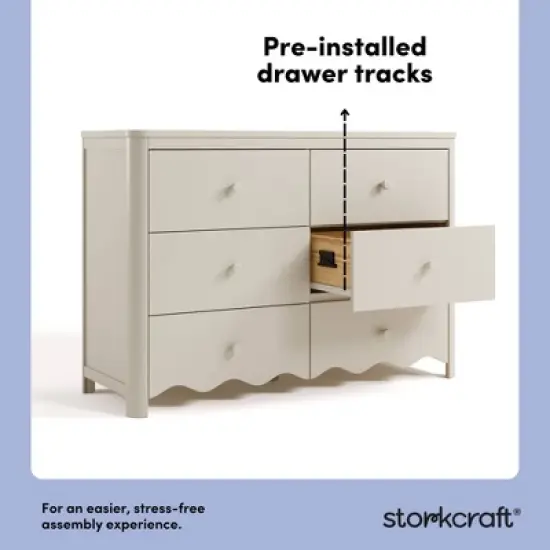 Storkcraft Casablanca 6-Drawer Double Dresser image {3}