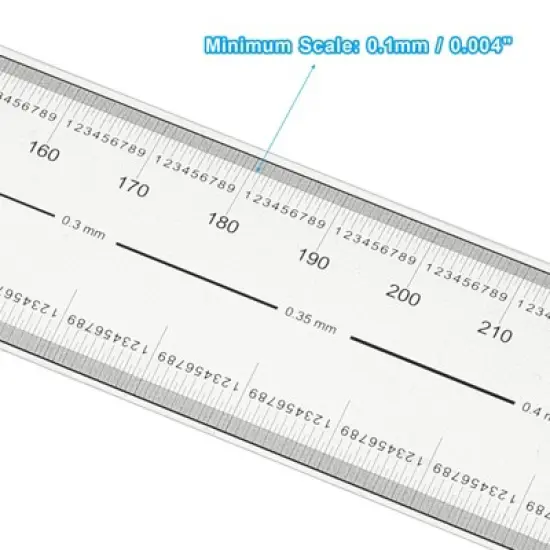 Unique Bargains PET Plastic Film Flexible Ruler with R Angle and Width Lines image {2}