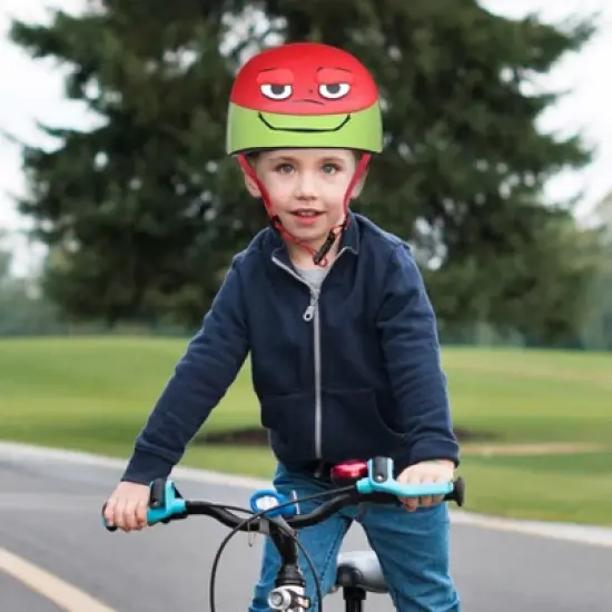 Teenage Mutant Ninja Raphael Helmet for Kids Adjustable Fit Ages 3+ image {2}