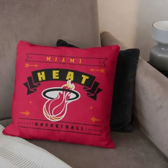 NBA Miami Heat Hardwood Classics Printed Throw Pillow image {3}