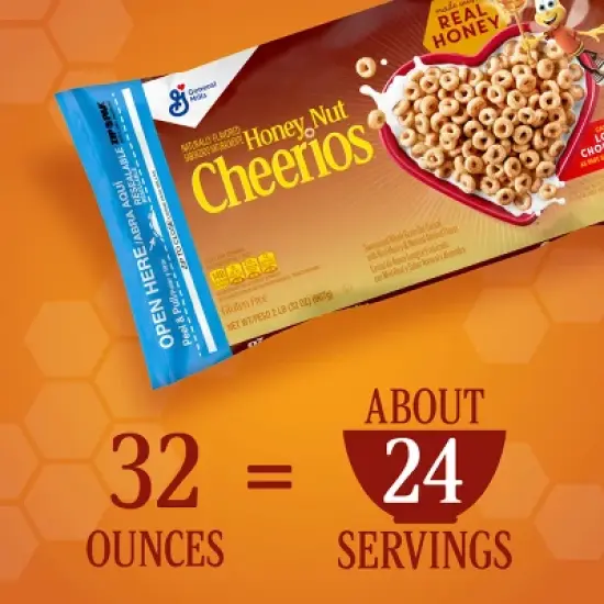 Honey Nut Cheerios Gluten Free Breakfast Cereal - 32oz image {1}