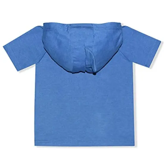 Nickelodeon Boy's 3-Pack Baby Shark 3D Fin Hoodie Shirt, Graphic Tee and Casual Short Set for Toddler image {6}