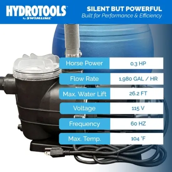 Swimline HydroTools Hydro Flo 5280 GPH 3450 RPM image {4}