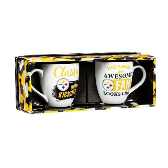 Evergreen Pittsburgh Steelers, Ceramic Cup O'Java 17oz Gift Set image {1}