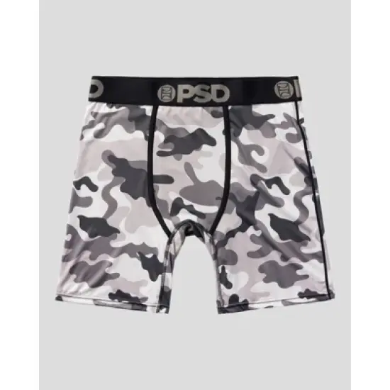 PSD Men's Camo Print Boxer Briefs 2pk - Gray/Black image {1}