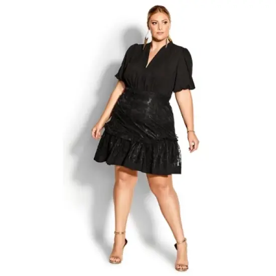 Women's Plus Size Harmony Dress  - Black | CITY CHIC image {7}