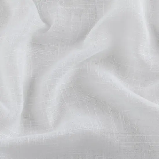 Kate Aurora 2 Pack Lux Thread Premium Woven Grommet Top Sheer Curtain Panels image {1}