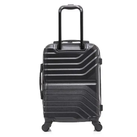 InUSA Aurum Lightweight Hardside Carry On Spinner Suitcase - Black image {5}