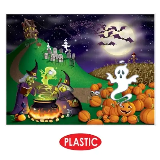 Beistle Halloween Insta-Mural, 5' x 6', (1/Pkg) Multicolored image {3}