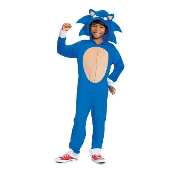 Sega Kids' Sonic the Hedgehog Movie 3 Halloween Costume Jumpsuit Blue image {9}