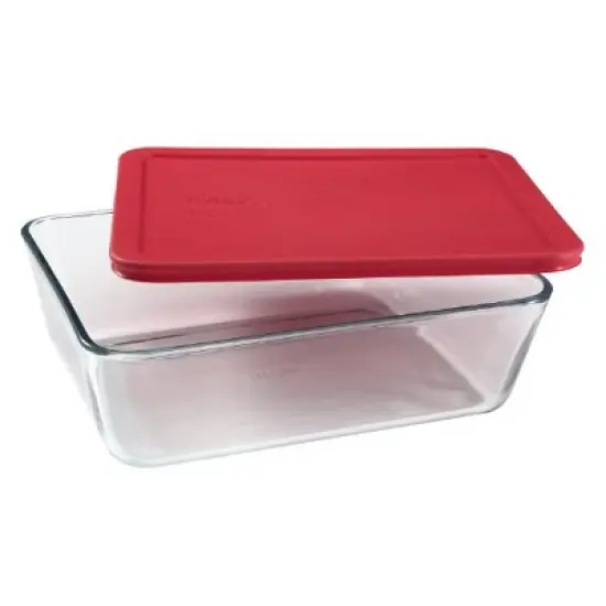 Pyrex Simply Store 11-Cup Rectangular Glass Food Storage Dish image {3}