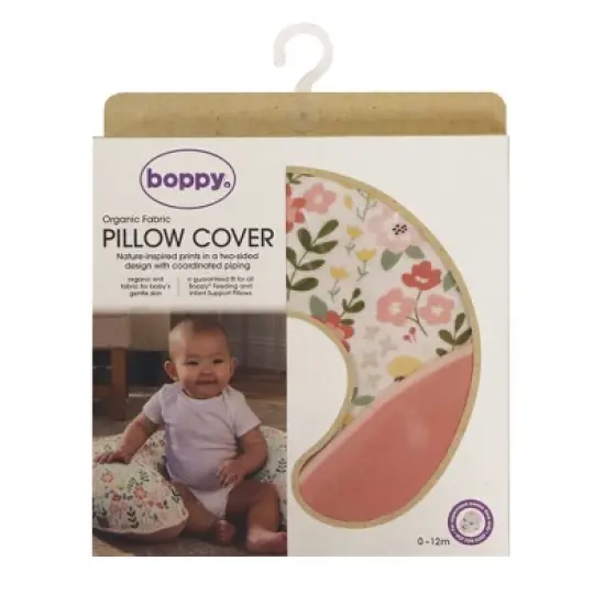Boppy Organic Original Support Nursing Pillow Cover - Blush Garden image {7}