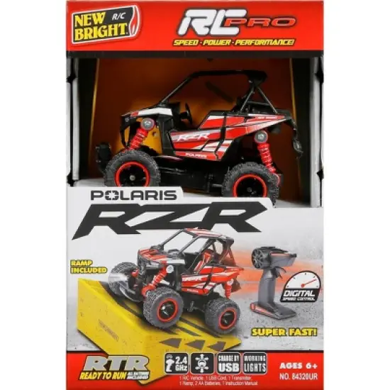 New Bright RC Polaris Pro - 1:43 Scale: Remote Control ATV with Rechargeable Battery & LED Lights image {8}