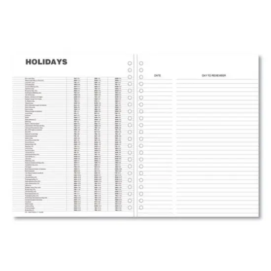 Monthly Planner, 11 x 8, Black Cover, 14-Month: Dec 2025 to Jan 2027 image {4}