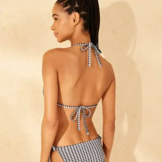 Women's Sparkle Gingham Texture Triangle Bikini Top - Wild Fable&trade; image {1}