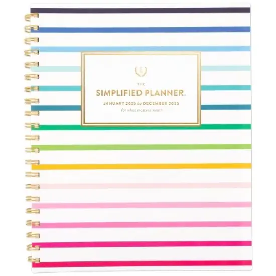Emily Ley for At-A-Glance 2025 Weekly/Monthly Planner 11"x9.25" Stripe: Simplified Planner, Non-Toxic, Acid-Free Paper image {9}