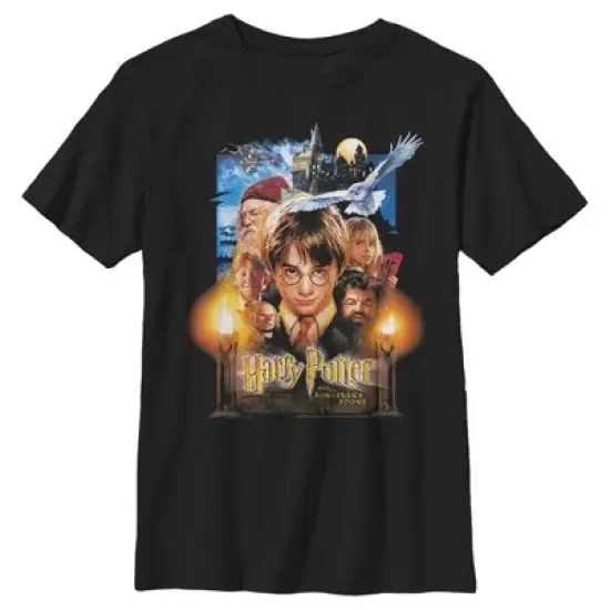 Boy's Harry Potter Sorcerer's Stone Movie Poster T-Shirt image {4}
