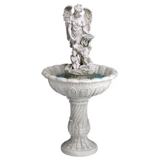Design Toscano Heavenly Moments Angel Sculptural Fountain image {1}