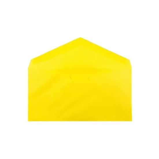 JAM Paper Monarch Colored Envelopes 3.875 x 7.5 Yellow Recycled 34097577 image {1}