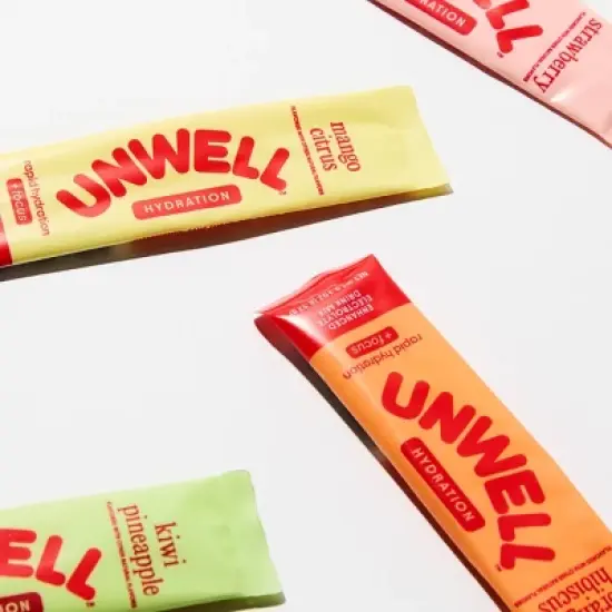 Unwell Hydration+Focus Mango Citrus Powder Stick Sport Drink - 8pk image {5}