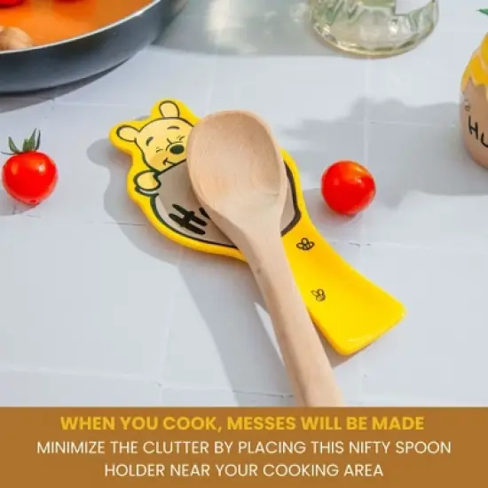Silver Buffalo Disney Winnie The Pooh Hunny Ceramic Spoon Rest Holder image {3}