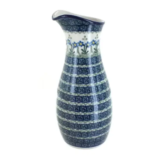 Blue Rose Polish Pottery D18 Ceramika Artystyczna Water Carafe image {5}