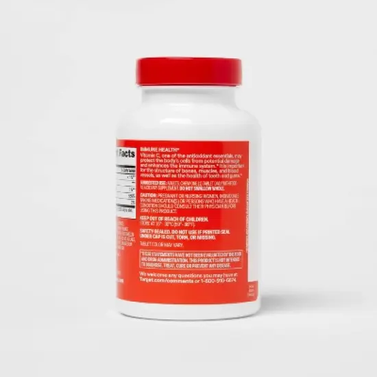 Vitamin C Chewable Tablets - Tropical Fruit - 100ct - up&up&trade; image {3}