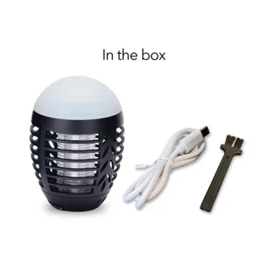 HOM Outdoor Bug Zapper - Waterproof, USB Rechargeable and Battery Powered Mosquito Killer, Insect Trap and Fly Swatter image {5}