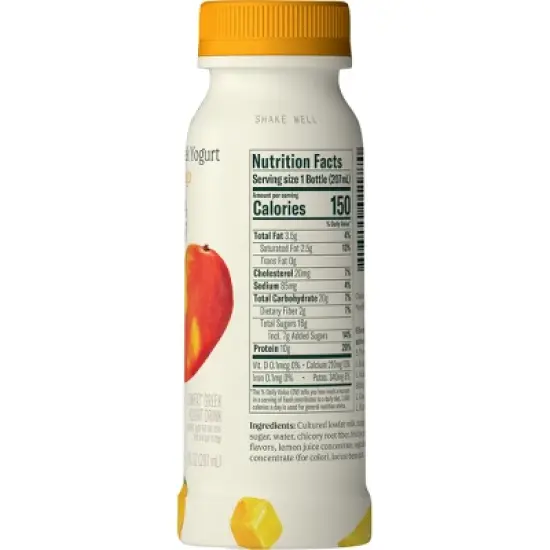 Chobani Mango Low-Fat Greek Yogurt Drink - 7 fl oz image {2}