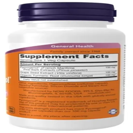 Pycnogenol, Extra Strength 150 mg by Now Foods  -  60 Capsule image {1}