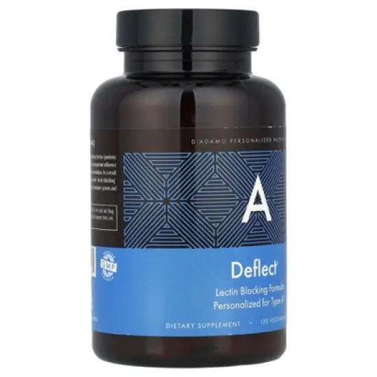 D'adamo Deflect&reg; A, Lectin Blocking Formula, 120 Vegetarian Capsules image {3}