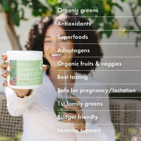 Boobie Mother of All Greens Supplement Powder - 30ct image {4}