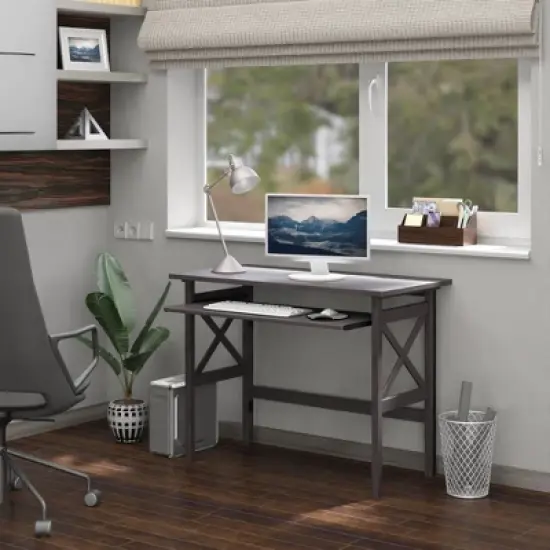 Xander Foldable Desk Oyster Gray - Winsome image {14}