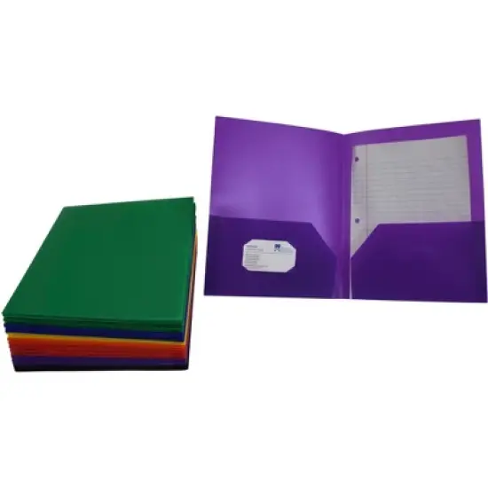 FOLDER SCHOOL SMART TWO-POCKET HEAVYWEIGHT POLY image {2}