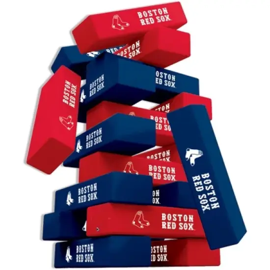 MasterPieces Real Wood Block Tumble Towers - MLB Boston Red Sox image {2}