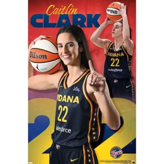 Trends International WNBA Indiana Fever - Caitlin Clark 24 Framed Wall Poster Prints image {6}
